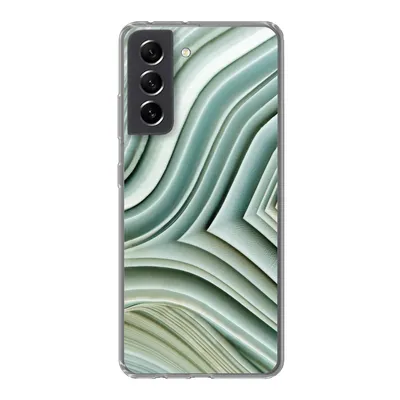 Produktbild von MuchoWow® Handyhülle Schutzhülle Hülle für Samsung Galaxy S21 FE Naturstein - Abstrakt - Grau Silikon Softcase Handy Hülle - Mobiltelefonhülle