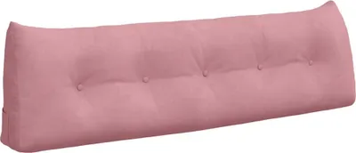 Image de vidaXL Coussin de dossier rose 160 x 24 x 50 cm en velours