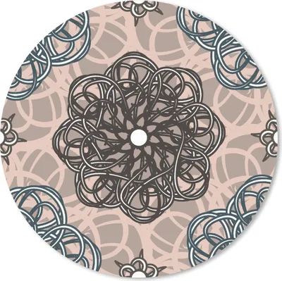 Produktbild von MuchoWow® Mauspad Mousepad Muster - Abstrakt - Blumen 40x40 cm - Mousepads - Maus Mat - Pad - Mausunterlage - Schreibtisch Accessoires