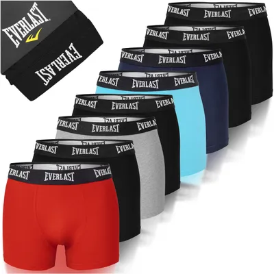 Zdjęcie produktu dla Everlast Bokserki Męskie Bawełniane Bm401 8 Sztuk Rozmiar M