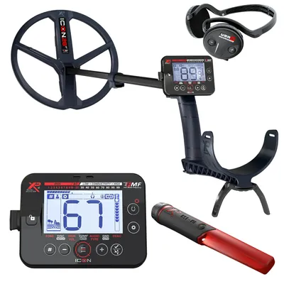 Produktbild von XP Icon WSA ST Metalldetektor, 28cm Suchspule, WSA ST Kopfhörer, MI-6, FMF Multifrequenz (ICON-28FMFRCWSASTMI6)