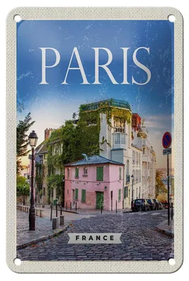 Produktbild von Blechschild Reise 12x18cm Paris France Architektur Urlaub Schild