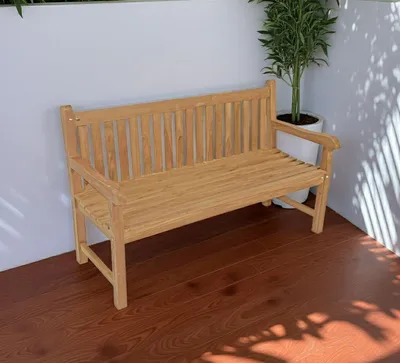 Produktbild von Lesli Living Landhausbank Cardiff 150 cm Teak C-Grade