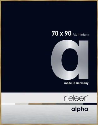 Produktbild von nielsen Aluminium Bilderrahmen Alpha, 70x90 cm, Brushed Amber
