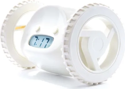 Obrázek produktu pro Clocky - budík, který utíká - bílý