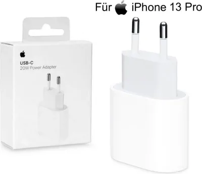 Produktbild von Apple Original 20W USB-C Power Adapter / MHJE3ZM/A / für iPad & iPhone, weiß,Euro-Blister