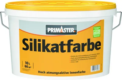 Produktbild von Primaster Silikatfarbe 10 L weiß stumpfmatt