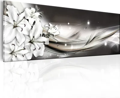 Produktbild von Modernes Wandbild b-A-0010-b-d (120x40) - 1 Teilig Bilder Fotografie auf Leinwand Foto Bild Dekoration Wand Bilder Kunstdruck Blumen Orchidee Abstrakt