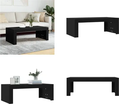 Produktbild von vidaXL Couchtisch Schwarz 102x50x36 cm Holzwerkstoff - Couchtisch - Couchtische - Beistelltisch - Sofatisch