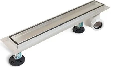 Zdjęcie produktu dla Balneo Odpływ Liniowy 50cm, Inox, 2w1 z Bocz. Syfonem, Dwustronny Panel, Montaż Łatwy