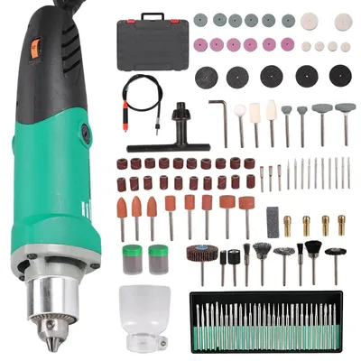 Image de Outil multifonction rotatif électrique - 220 V - 500 W - 6 vitesses variables - 35 000 tr/min - Mandrin de 6,5 mm - Câble de 1,5 m