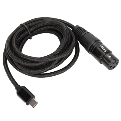 Produktbild von USB-C-auf-XLR-Buchsenkabel, geräuscharmes HIFI-Plug-and-Play-USB-C-Mikrofonkabel für Windows