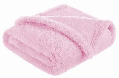 Produktbild von Bocioland Babydecke aus Fleece, rosa, 80 x 100 cm