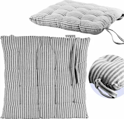 Image de Coussin de chaise avec sangles 40x40 cm Terrasse de jardin