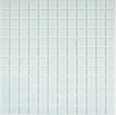Produktbild von Mosaikfliese Transluzent Glasmosaik Crystal weiß BAD WC Küche WAND MOS63-0102