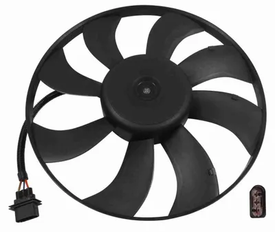 Produktbild von VEMO V15-01-1885 Lüfter Motorkühlung Kühlerlüfter für VW POLO (9N) Wasserkühler Ø385mm