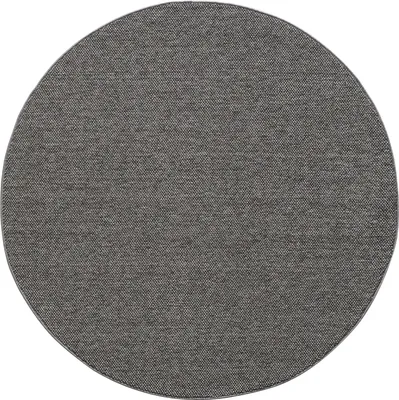 Produktbild von Villa Möbel Looivo Wohnzimmer-Teppich, Schlingenteppich, Frisee, Einfarbig, Farbe:Grau, Grösse:200 cm Rund