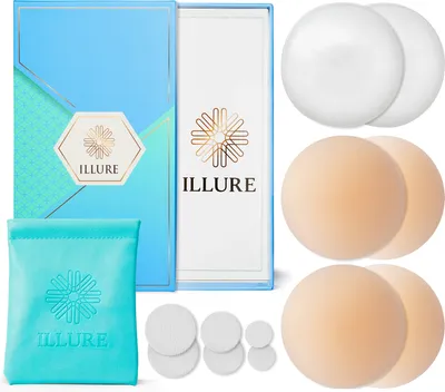 Produktbild von ILLURE Nippelpads, Damen [2 Paar] Nippelabdeckung mit Brustwarzenschutz
