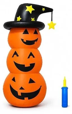 Zdjęcie produktu dla Nadmuchiwana dekoracja halloween duch dynia LED oświetlenie 16 trybów
