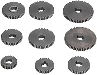 Image de Ensemble de 9 pignons en métal pour tours et fraiseuses