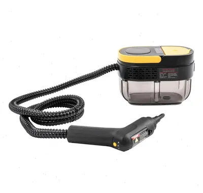 Obrázok produktu pre Ručný parný čistič – prenosný parný čistič, 1500 W – 3,0 bar – 105 °C – 45–55 minút nepretržitého pary – nádržka na vodu 1,6 l – žltá farba