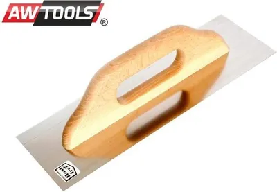 Produktbild von AWTOOLS Metallkelle, 680 mm, Holzgriff