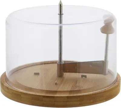 Produktbild von Käsehobel mit Abdeckung - Bambus - Braun - Ø 22 cm