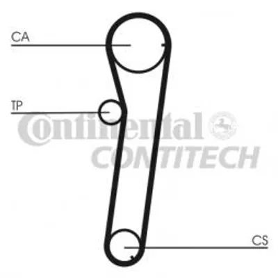 Produktbild von Contitech Zahnriemen  Ct740