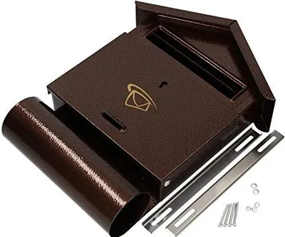 Productafbeelding van KOTARBAU brievenbus 340x260x55 mm krantenvak wand hek staander verzinkt B6 weerbestendig verschillende kleuren robuust universeel afsluitbaar 340 mm x 260 mm x 55 mm Altes Gold