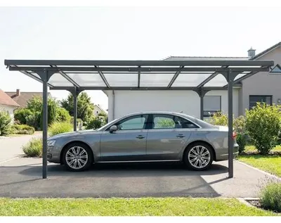 Obrázek produktu pro Přístřešek pro auto 496x299x226 cm hliníkový antracit