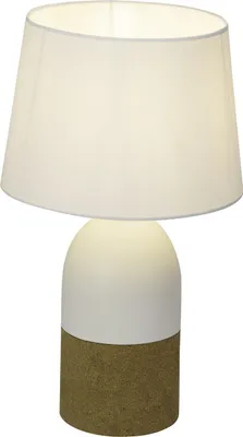 Produktbild von Brilliant Tischleuchte Margaux Weiß max. 60W E27 ohne Leuchtmittel mit Schalter
