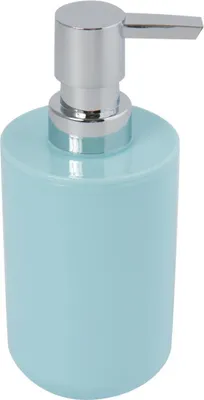 Produktbild von MSV Seifenspender Inagua, Pastellgrün, 7 x 7 x 16 cm, Kunststoff, nachfüllbar, für Bad und Küche, Lotion und Desinfektionsmittel