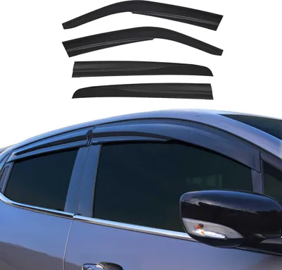 Obrázok produktu pre 4x veterný deflektor pre VW Golf 4 hatchback 1998-2003 tmavý akryl