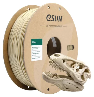 Image de Filament eSUN PLA+, 1,75 mm, blanc cassé, 1 kg