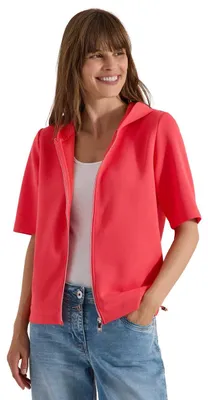 Immagine prodotto di Giacca con cappuccio Cecil, colore corallo, taglia XS, con coulisse laterali