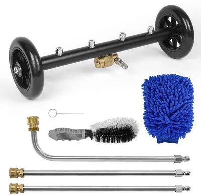 Immagine prodotto di Idropulitrice 2-in-1 con getto d'acqua da 16 pollici e 4 ugelli di uscita, 3 prolunghe, pressione del vapore di 4000 PSI