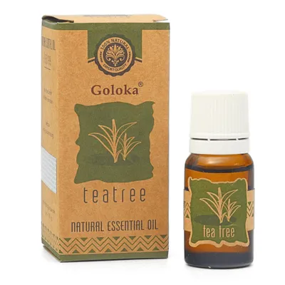 Produktbild von Goloka Ätherisches Öl – 100% natürliches Duftöl für Aromatherapie, Raumduft, Diffusor, Duftlampe, Luftbefeuchter, Duftkerzen und -Seifen (Teebaum)