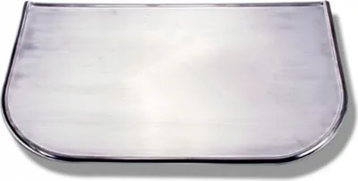 Produktbild von Edelstahl Funkenschutz-Platte Kaminschutz Kaminoflam Kaminbodenplatte Bodenblech Für Kaminofen; Oval