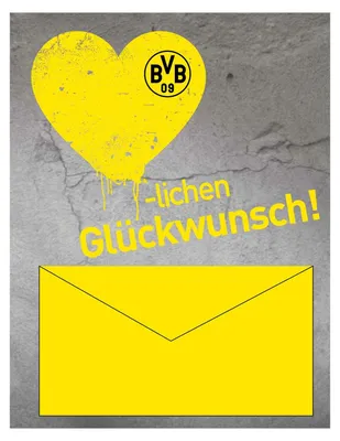 Produktbild von BVB-Geldscheinkarte Borussia Dortmund