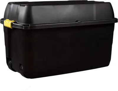 Image de Boîte de rangement robuste sur roulettes, 175 litres