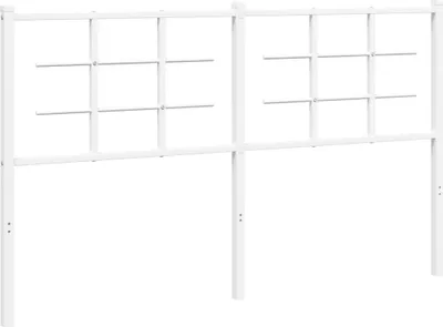 Produktbild von vidaXL Ersatz-Kopfteil Metall Weiß 150 cm