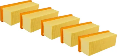 Produktbild von vhbw 5x Flachfaltenfilter Ersatz für Kärcher 6.414-498.0 für Staubsauger