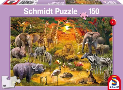 Produktbild von Schmidt Spiele 56195, 150 Stück(e), Tiere, 7 Jahr(e)