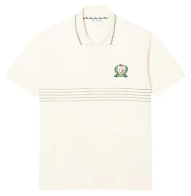 Image de Lacoste - Polo pour homme, coupe classique, manches courtes GT18662 (S) (Blanc)
