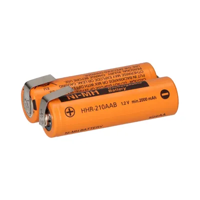 Immagine prodotto di 2,4V 2080mAh batteria ricaricabile AA Ni-MH HHR210AA etichetta a saldare