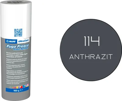 Produktbild von MAPEI® ULTRACARE Fuga Fresca 114 anthrazit 160 g Fugensanierfarbe zum Auffrischen der Fugenfarbe