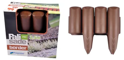 Image de Palisáda zahradní 250 cm - barva: hnědá