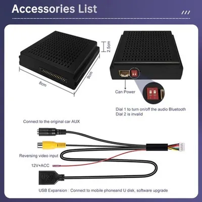 Image de Adaptateur CarPlay sans fil pour système de navigation, compatible Android Auto et AirPlay, plug-and-play, 12V