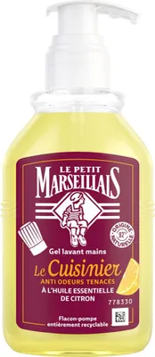 Produktbild von Le Petit Marseillais Flüssigseife Cuisinier Zitrone, 300 ml – Frische Pflege aus Frankreich