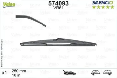 Produktbild von VALEO SILENCIO Heckscheibenwischer Stück Hinten für JEEP Compass (MP, M6) 250mm